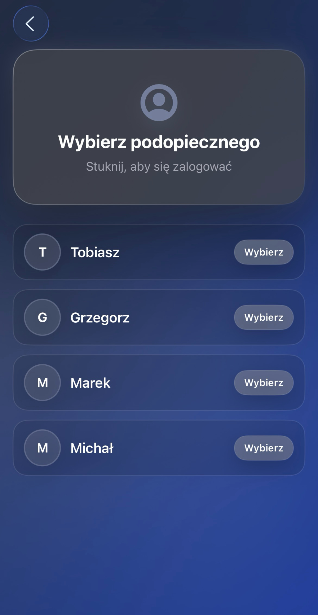 Moventa dashboard overview screen showing balances / Ekran główny Moventy z podsumowaniem sald